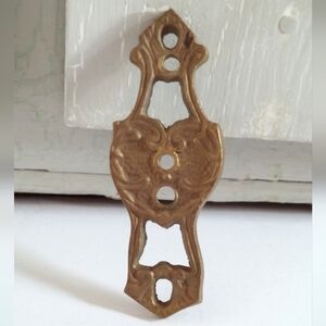 Vintage Home Decor Elegant Gold Tone Wall Accent, Found Object For Upcycle